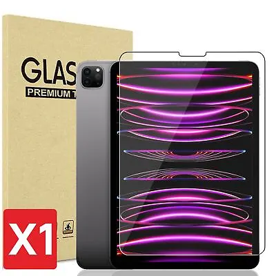 $7.99 • Buy Tempered Glass Screen Protector For Apple IPad Pro 11 2022 10th 9th 8th  Air 5 4