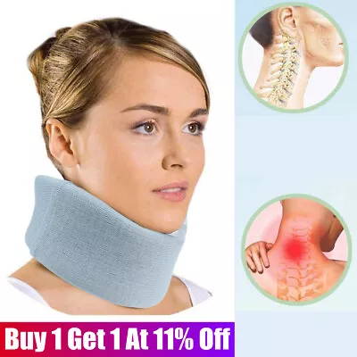 Soft Foam Neck Collar Support Brace Whiplash Cervical Neck Pain Relief Traction • £4.73