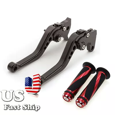 USA For YAMAHA YZ250 RD250 Wolverine 350 XT600 Short Brake Clutch Lever Grips • $37.98