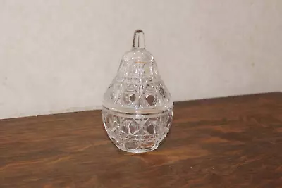 Anna Hutte Bleikristall Pear Shaped Trinket Box Lead Crystal • $12.50