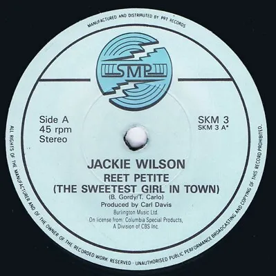 Jackie Wilson 1985 Uk 45 7  - Reet Petite + 2 • £2.99