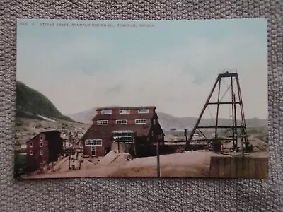 Tonopah Nevada Postcard -RPPC 1907-MIZPAH SHAFT-TONOPAH MINING-Pub. E.  MITCHELL • $12.99