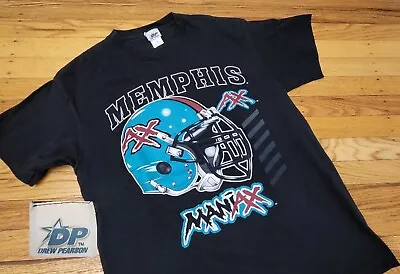 Vintage XFL Memphis Maniax T-Shirt Mens (Sz M) Football Tennessee Single Stitch  • $24.99