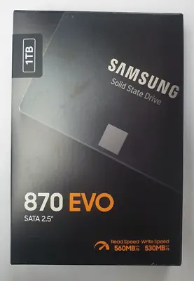 £84.99 • Buy Samsung 870 EVO 1TB 2.5  SATA  Internal SSD - BRAND NEW SEALED
