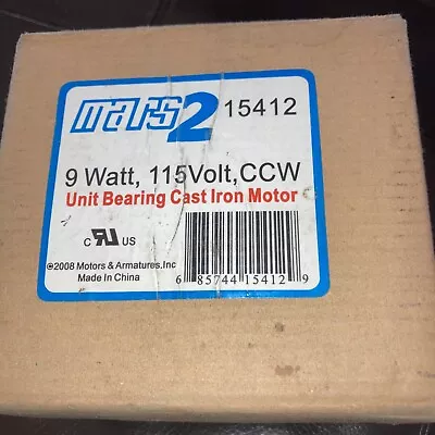 5412 15412 Refrigerator Refrigeration Motor 9 Watt CCW 115 V. Mars II Cast Iron • $36.99