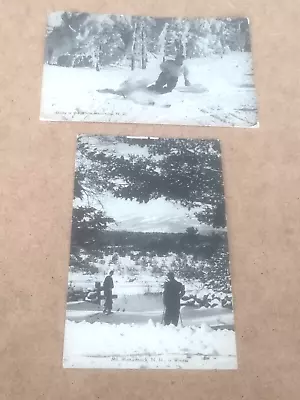 Lot Of 2 1940s New Hampshire Ski Postcards Mt. Monadnock & Cannon • $12.99