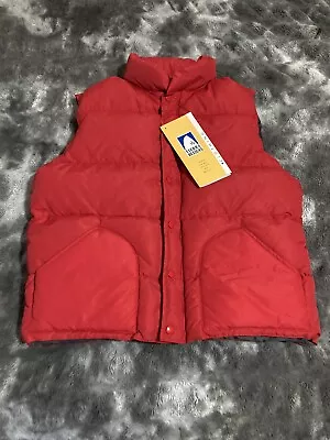 Vintage Sierra Designs Down Puffer Vest Mens Size Large Red & Gray • $59.99