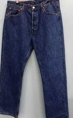 LEVI 501’s Blue Men’s Regular Fit Jeans W34 L30 CG S77 • £12.50