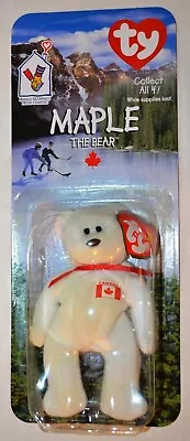 Rare Ty Mcdonalds Teenie Beanie Baby Mini Maple The Bear 1997 Retired W/ Errors • $9.99