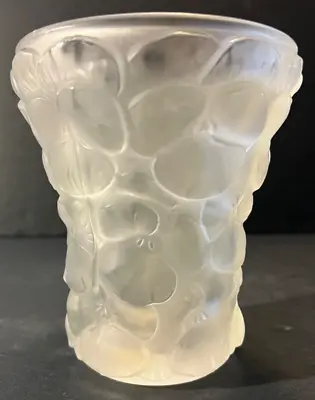 R Lalique Frosted Flower Vase 1 Of Over 400 Of My Lalique Listings • $795