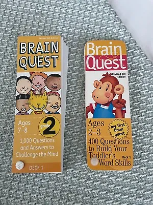 Brain Quest Flip Books Set Of 2 Grade 2 And My First Brain Quest • $18