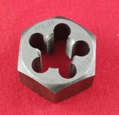 1/2-28 X 1-1/16  Hex UNEF Die USA MADE Rethreading Gunsmithing Carbon Steel • $33.95