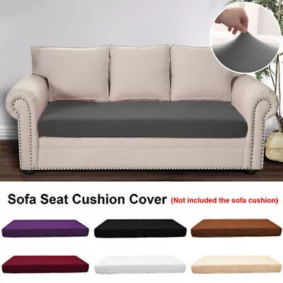 1-3 Seater Stretch Sofa Seat Cushion Cover Couch Slipcovers Protector Waterproof • £8.59