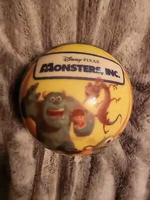 Vintage Disney Monsters Inc Wazowski Bowling Ball Brunswick Viz-A-Ball 10 Lb • $125