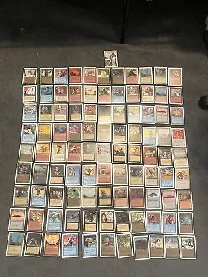 Magic The Gathering Revised Edition (1994)card Lot 99 Mint Cards/rule Book • $69