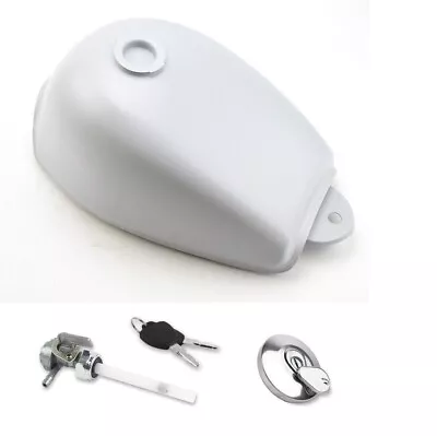 WHITE Gas Fuel Tank For Honda Monkey Bike Mini Trail Z50 Z50A Z50J Z50R NEW • $77.95