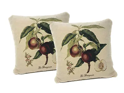 DaDa Bedding Set Of 2 Floral Fruit French Tapestry Throw Pillow Cushion Covers • $24.90