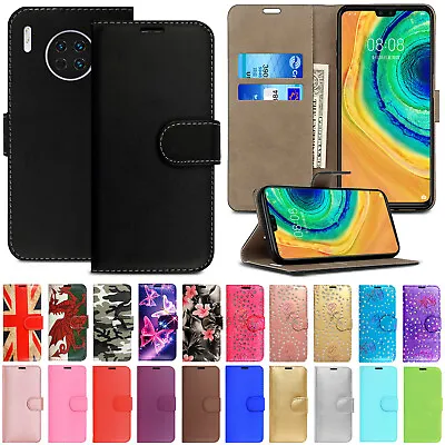 £2.99 • Buy Flip Wallet Case For Huawei Y6 /Y6s Y6p Y5p Y7 Y9 Prime 2019 Leather Phone Cover