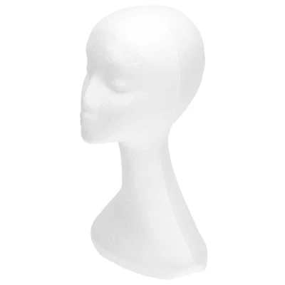 £13.03 • Buy Male Styrofoam Head Cosmetic Polystyrene Woman Hairpieces Stand Holder