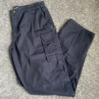 5.11 Tactical Pants Men’s 38x32 Navy Blue Cargo Ripstop Work Wear Pockets • $24.99