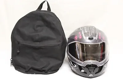 BRP Snowmobile Black/Pink/Silver Modular 2 Helmet Size Women's XL A2 • $199.99