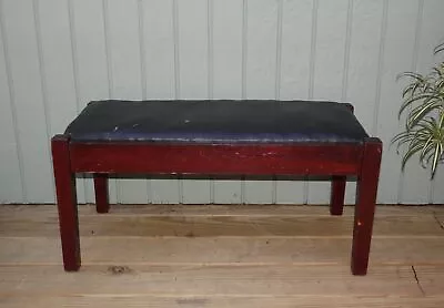 Antique Vintage Mission Era Long Footstool Stool Ottoman C. 1900 • $225