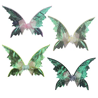 Butterfly Fairy Wings Costume For Women Girls Sparkle Princess Angel Wing Gifts • $11.55