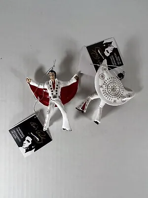 Elvis In White Suit With Red Cape Ornament • $12.50