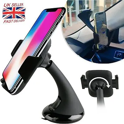 360 In Car Mobile Phone Holder Dashboard Windscreen Suction Universal Mount UK • £5.89