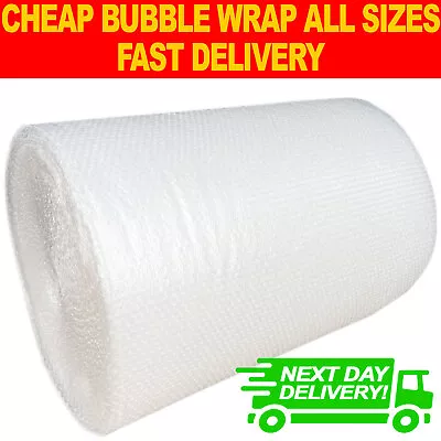 SMALL & LARGE BUBBLE WRAP - 300mm 500mm 750mm 1000mm 1200mm ROLLS X 10m 50m 100m • £262