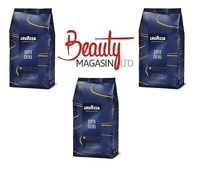 3 X Lavazza Super Crema Coffee Beans 1kg • £35.99