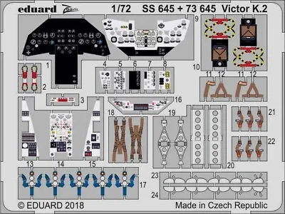 Eduard SS645 Etched Aircraft Detailling Set 1:72 Handley-Page Victor K.2 • £13.75