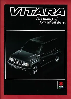$27.50 • Buy Suzuki 4wd Vitara Jx & Jlx Soft & Hard Top 8 Page Brochure