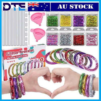 Jewellery Making Diy Kids Beads Jewellery Charms Bracelet Making Kit Craft • $16.92