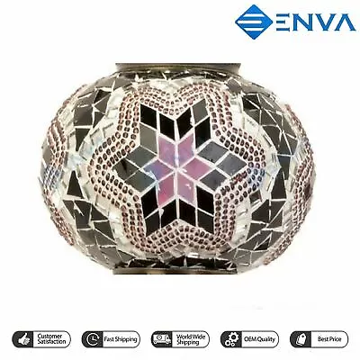 £24.95 • Buy Turkish Moroccan Mosaic Glass Replacement For Table Floor Hanging Ceiling Lamp