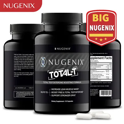 NUGENIX TOTAL-T Capsules -Testosterone Booster For Men Energy & Endurance 90pcs • $14.09