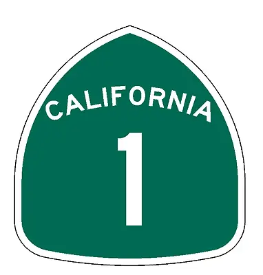 California State Route 1 Sticker Decal R987 Highway Sign Road Sign • $1.45
