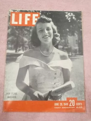 Life Magazine / June 20 1949 / High School Graduate • $4.98