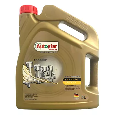 £23.07 • Buy Autostar Germany 5L 0w30 Fully Synthetic Engine Oil C2/C3