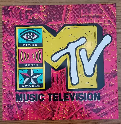  RARE  Vintage * 1991 MTV VIDEO MUSIC AWARDS * 8th Anniversary Promo Poster Flat • $59.99