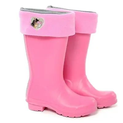 Carrots Me To You Fleece Boot Liners Size 10-12 (children) With Pony Design • £14