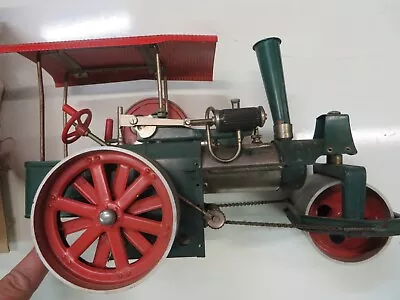 Wilesco Old Smokey Steam Engine Roller Tractor+Manual+Box+Accessories RARE Lot • $199.99