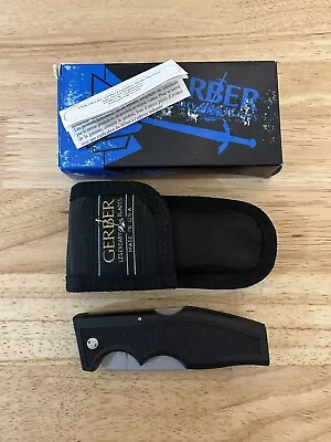 Gerber Magnum LST  Vintage Folding Knife NOS W/ Sheath Brand New Never Used • $45