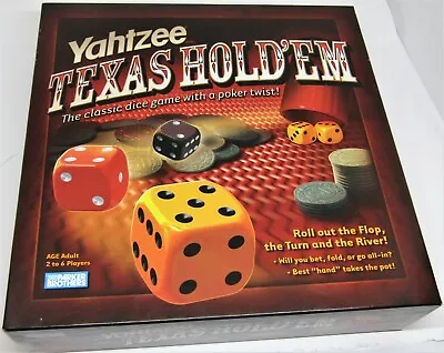 Yahtzee Texas Hold'em Dice Game Poker- Parker Brothers- For Adults Party • $23.99