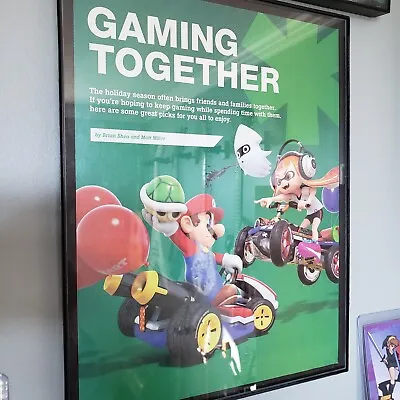 FRAMED 2019 Mario Kart 8 Feature Ad Switch Video Game Wall Art  • $29