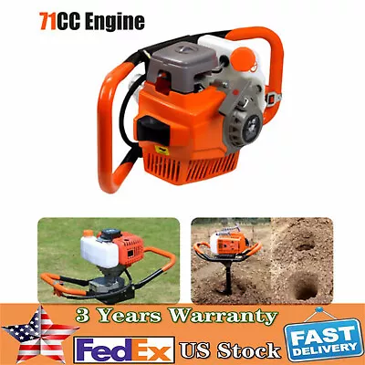 71CC 2 Stroke Gas Powered Post Hole Digger Auger Borer Fence Drill Without Bits • $239.40