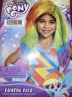 My Little Pony Wig RAINBOW DASH WIG Multicolored Wig Cosplay Halloween • $15