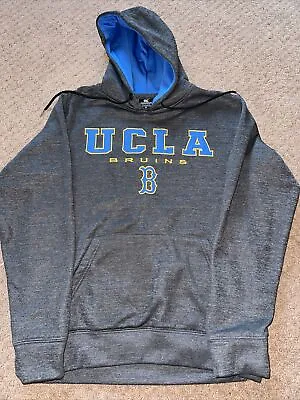 UCLA Bruins Hoodie Men M Medium Gray Sweatshirt Pullover Embroidered • $11.99