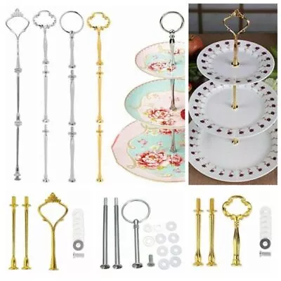 3 Tier Cake Stand Afternoon Tea Wedding Party Tableware Fruit Holder Decor • £3.29