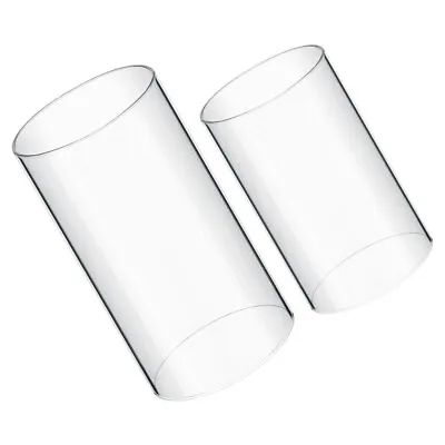 $12.95 • Buy 2Pcs Candle Cover Transparent Clear Cylinder Candle Cover Candle Cover For Home